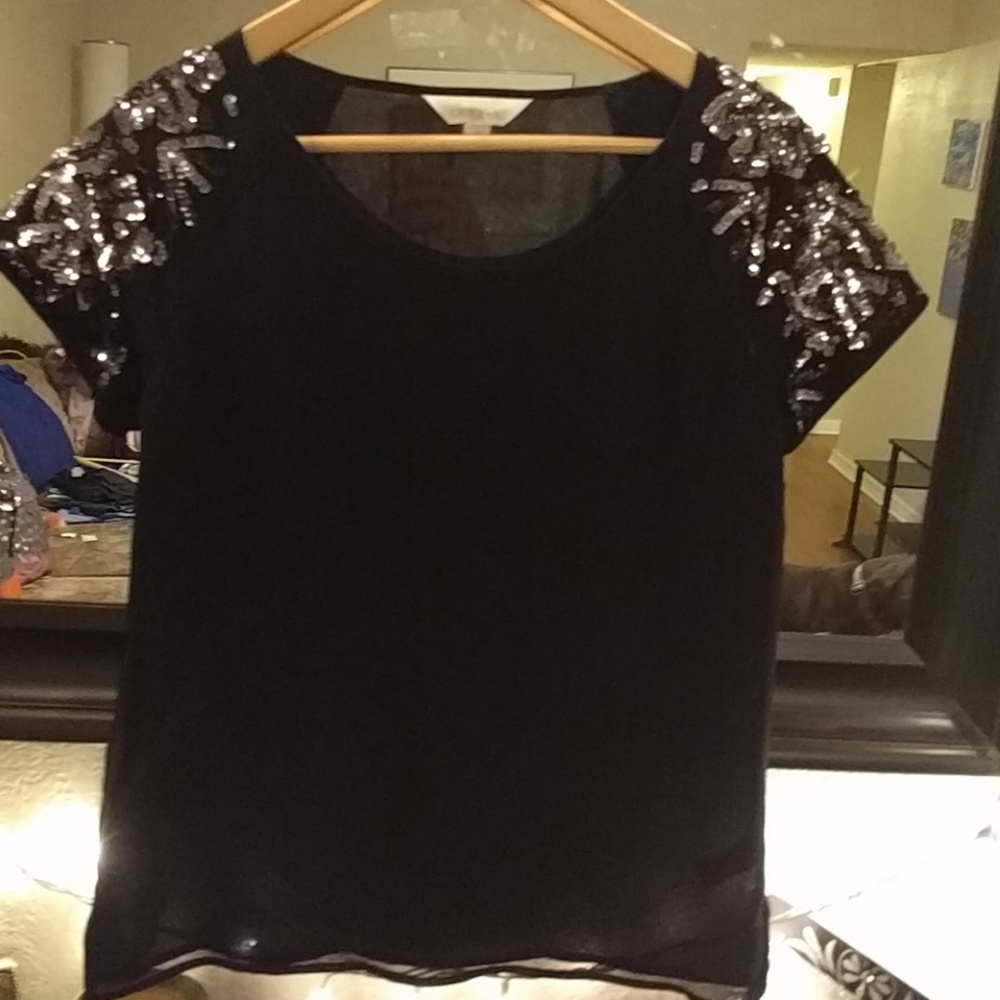 Decree Black Sparkly shirt